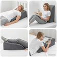 Vidaxl been kussen 68 x 41 x 21 cm pu schuim grijs