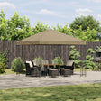 Vidaxl paviljoen 3 x 3 m beige polyester en staal 190 gsm