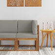 Vidaxl buiten hoek sofa massief acaciahout