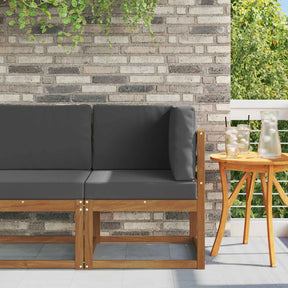 Vidaxl buiten hoek sofa massief acaciahout