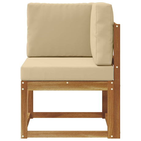 Vidaxl buiten hoek sofa massief acaciahout