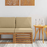 Vidaxl buiten midden sofa massief acaciahout naturel