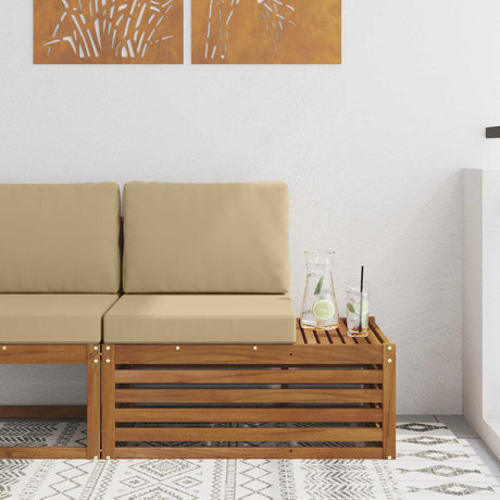 Vidaxl buiten eindbank naturel 91 x 63 x 73 cm massief acaciahout