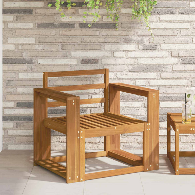 Vidaxl armleuning 2 st naturel 58,5 x 10 x 61 cm massief acaciahout