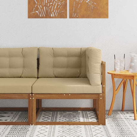 Vidaxl outdoor hoekbank naturel