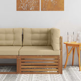 Vidaxl outdoor hoekbank massief acaciahout naturel