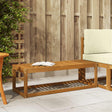 Vidaxl buitenstoolbank massief acaciahout naturel 115 x 43 x 37 cm