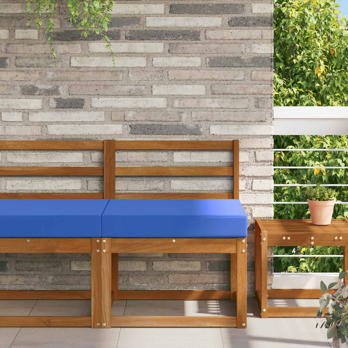 Vidaxl buiten bankkussen polyester koninklijk blauw 60 x 60 cm