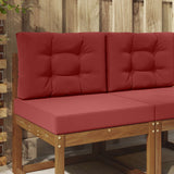 Vidaxl buiten bankkussen polyester wijnrood 60 x 60 cm