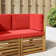 Vidaxl buiten bankkussen polyester rood 60 x 60 cm