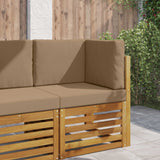 Vidaxl buiten bankkussen polyester taupe 60 x 60 cm