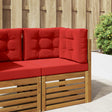 Vidaxl buiten bankkussen polyester rood 60 x 60 cm