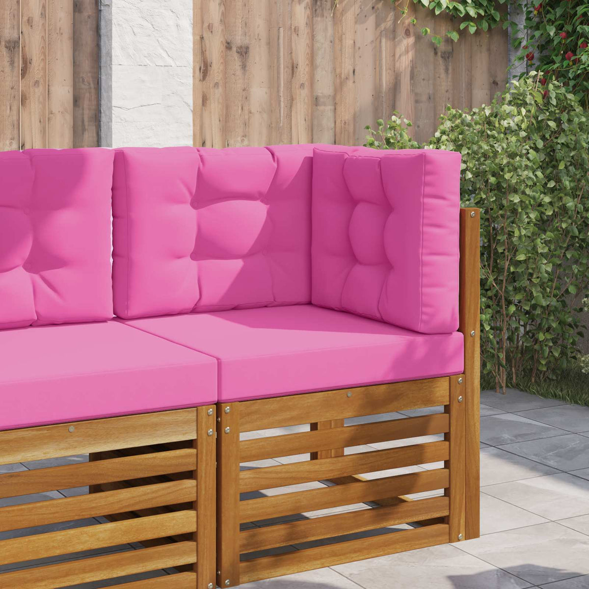 Vidaxl buiten bankkussen polyester roze 60 x 60 cm