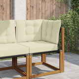Vidaxl buiten bankkussen polyester crèmekleurig 50,5 x 50,5 cm