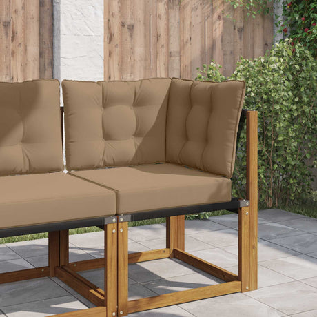 Vidaxl buiten bankkussen polyester taupe 50,5 x 50,5 cm