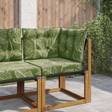 Vidaxl buiten bankkussen polyester bladontwerp 50,5 x 50,5 cm