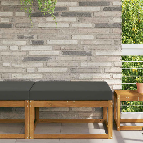 Vidaxl buiten bankkussen polyester antraciet 80 x 80 cm