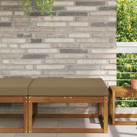 Vidaxl buiten bankkussen polyester taupe 80 x 80 cm