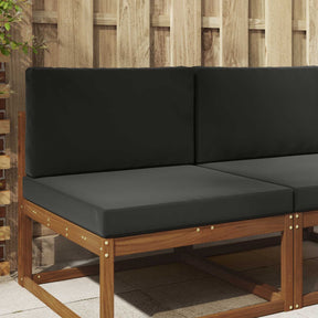 Vidaxl buiten bankkussen polyester zwart 80 x 80 cm