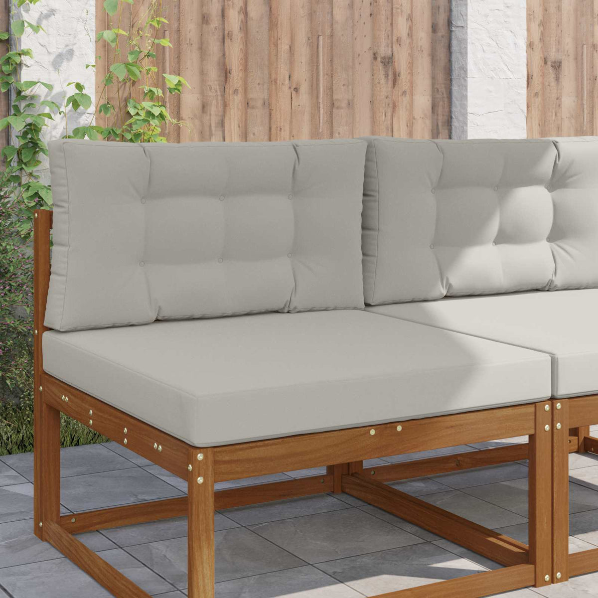 Vidaxl buiten bankkussen polyester grijs 80 x 80 cm