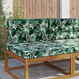 Vidaxl buiten bankkussen polyester bladpatroon 80 x 80 cm bladpatroon
