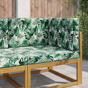 Vidaxl buiten bankkussen polyester bladpatroon 80 x 80 cm bladpatroon
