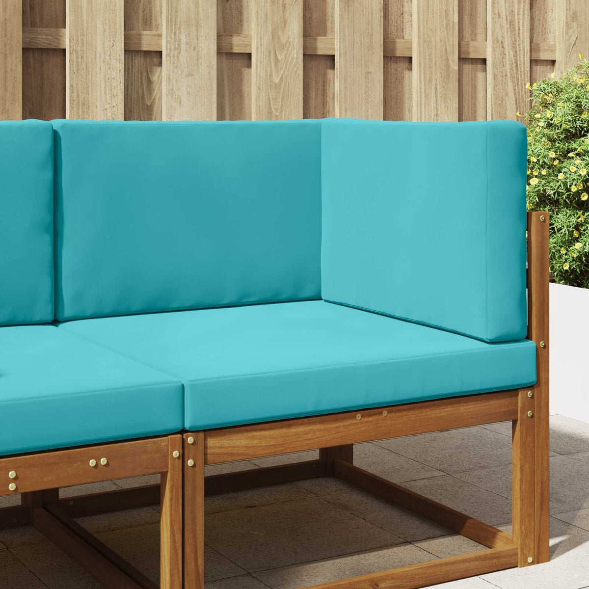 Vidaxl buiten bankkussen polyester turquoise 80 x 80 cm