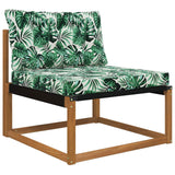 Vidaxl buiten bankkussen polyester bladpatroon 80 x 68,5 cm