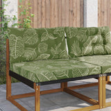 Vidaxl buiten bankkussen polyester bladontwerp 80 x 68,5 cm
