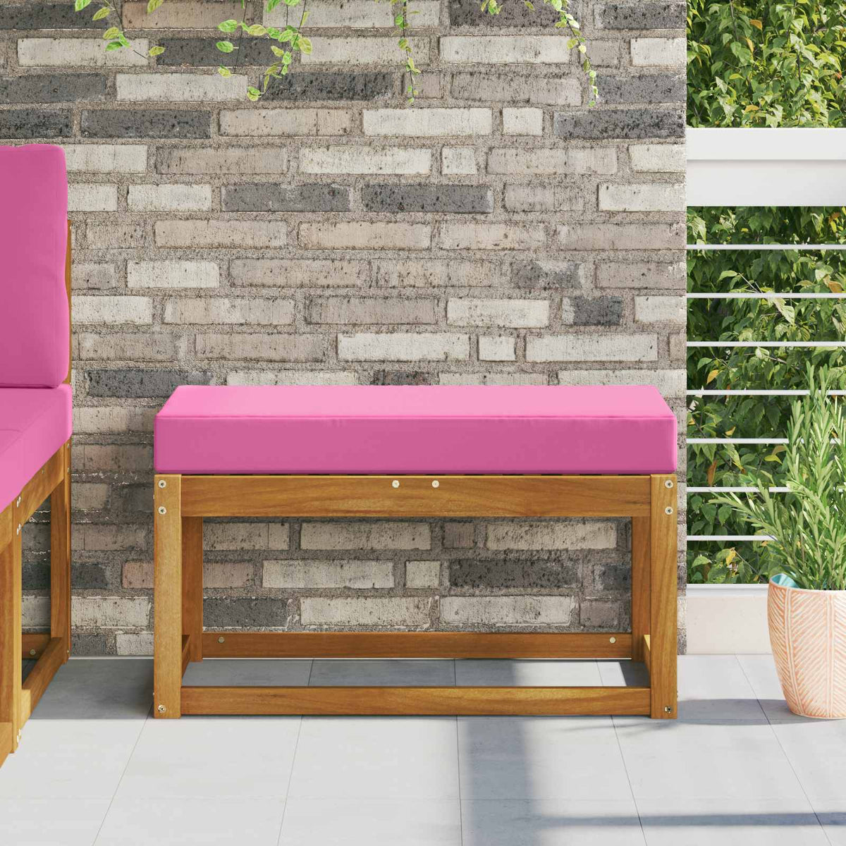 Vidaxl buiten zitkussen 100% polyester roze 80 x 40 x 8 cm