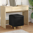 Vidaxl ottoman met opbergruimte zwart 40 x 40 x 45 cm stof