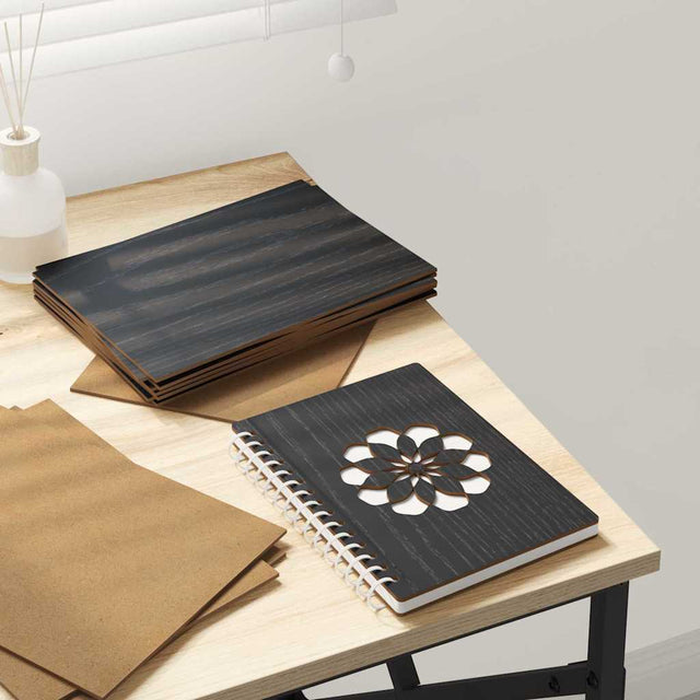 Vidaxl decorpanelen 12 st zwart eiken 15 x 21 x 0,27 cm bewerkt hout