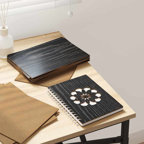 Vidaxl decorpanelen 12 st zwart eiken 21 x 30 x 0,27 cm bewerkt hout