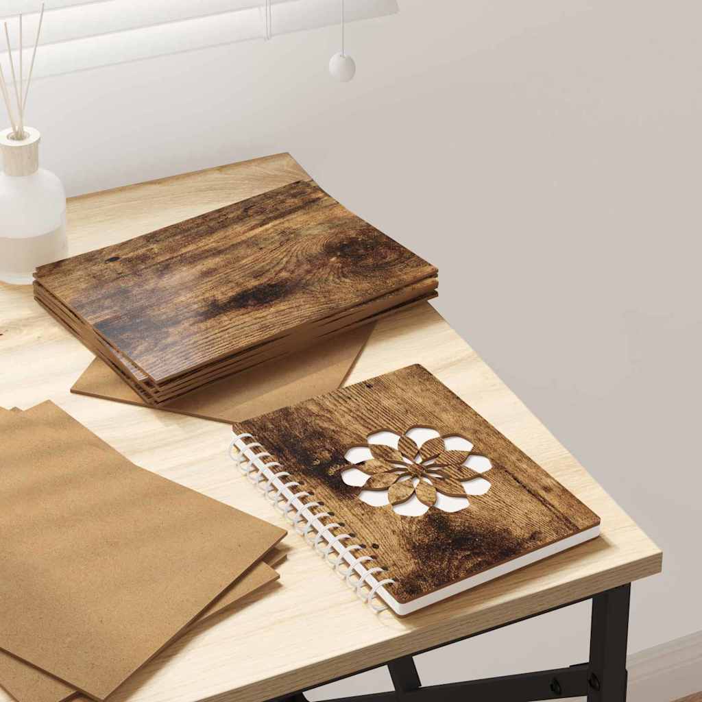 Vidaxl decorpanelen 150 st gerookt eiken 21 x 30 x 0,27 cm