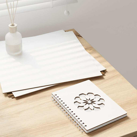 Vidaxl decorpanelen 12 st wit 30 x 30 x 0,27 cm bewerkt hout