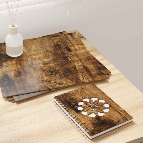 Vidaxl decorpanelen 12 st gerookt eiken 30 x 30 x 0,27 cm bewerkt hout