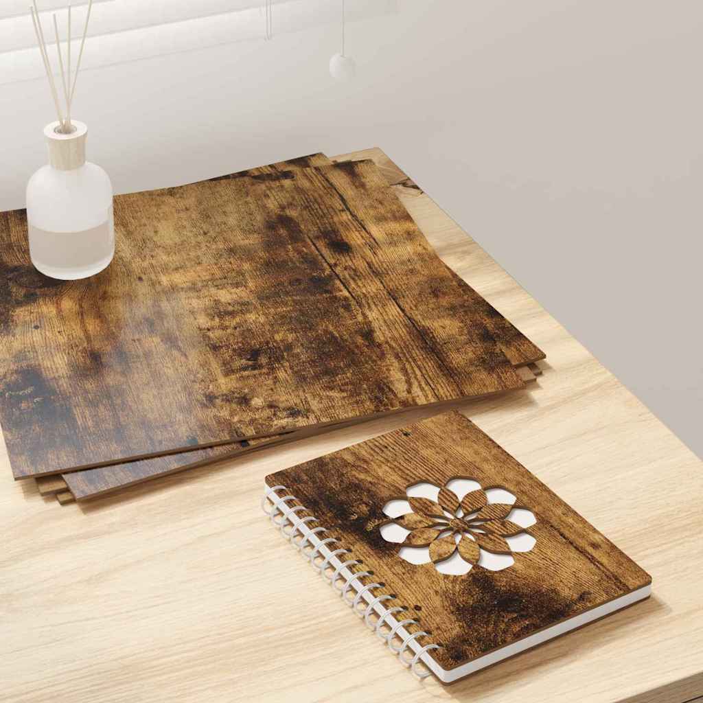 Vidaxl decorpanelen 50 st gerookt eiken 30 x 30 x 0,27 cm bewerkt hout