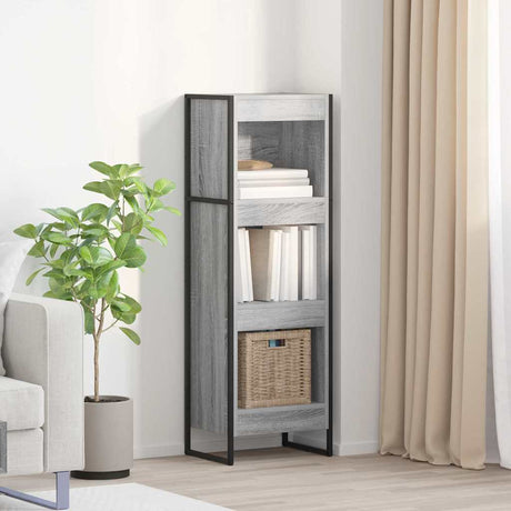 Vidaxl boekenkast 40 x 30 x 121 cm bewerkt hout grijs sonoma