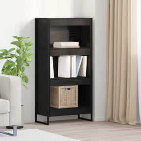 Vidaxl boekenkast 60 x 30 x 121 cm bewerkt hout zwart eiken