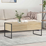 Vidaxl salontafel sonoma 100 x 46 x 40 cm bewerkt hout