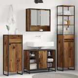 Vidaxl badkamer kast oud hout 40 x 30 x 100 cm bewerkt hout