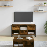 Vidaxl tv-kast 100 x 36 x 49,5 cm rook eik bewerkt hout