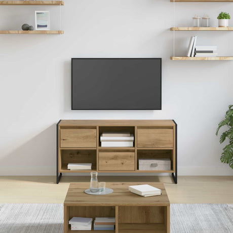 Vidaxl tv-kast 100 x 36 x 49,5 cm ambachtelijk eiken bewerkt hout