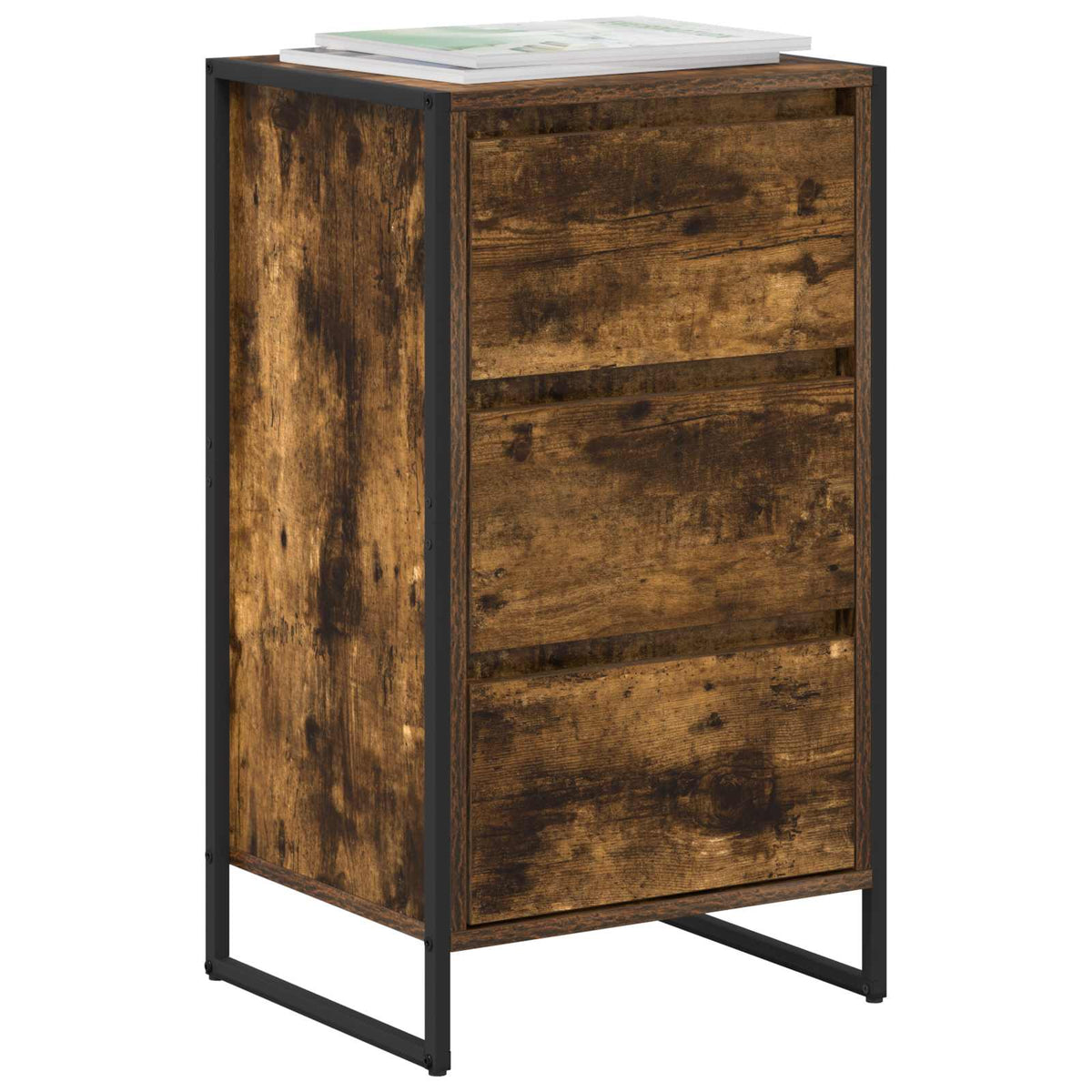Vidaxl dressoir rook eik 42 x 36 x 75.5 cm bewerkt hout