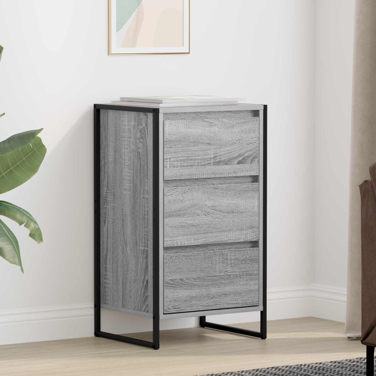 Vidaxl dressoir grijs sonoma 42 x 36 x 75.5 cm bewerkt hout