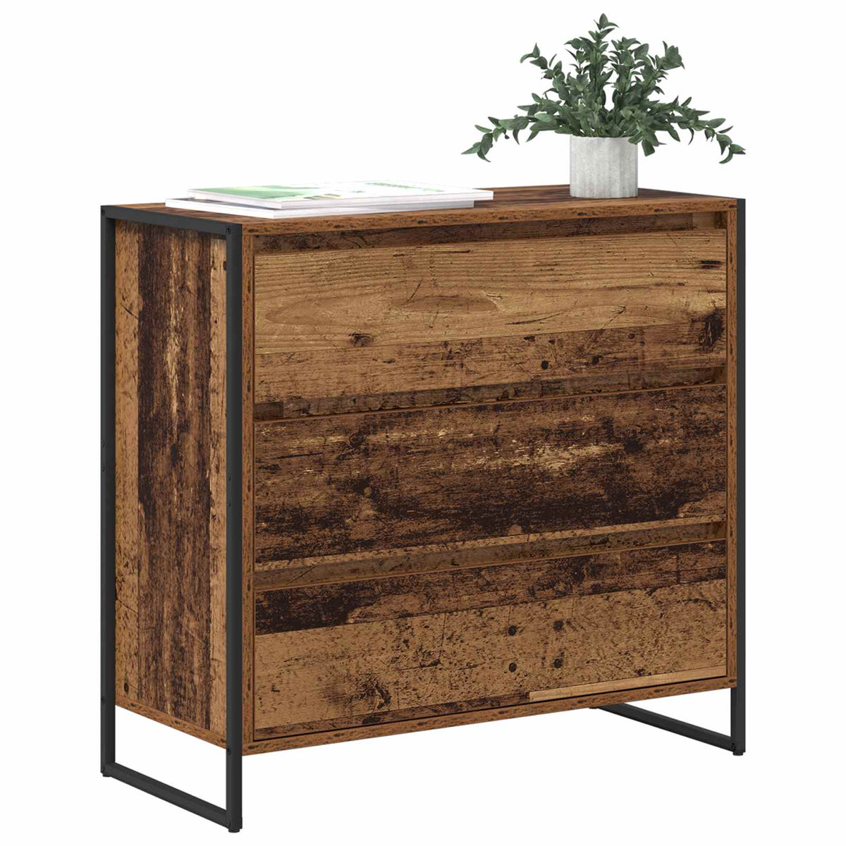 Vidaxl dressoir oud hout 79 x 36 x 75.5 cm bewerkt hout