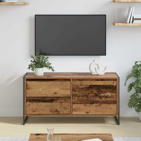 Vidaxl tv-kast 100 x 36 x 49.5 cm oud hout bewerkt hout