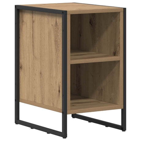 Vidaxl nachtkastje artisanaal eiken 39.5 x 30 x 50 cm bewerkt hout