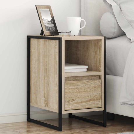 Vidaxl nachtkastje sonoma 39,5 x 30 x 50 cm bewerkt hout