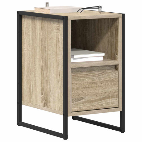 Vidaxl nachtkastje sonoma 39,5 x 30 x 50 cm bewerkt hout